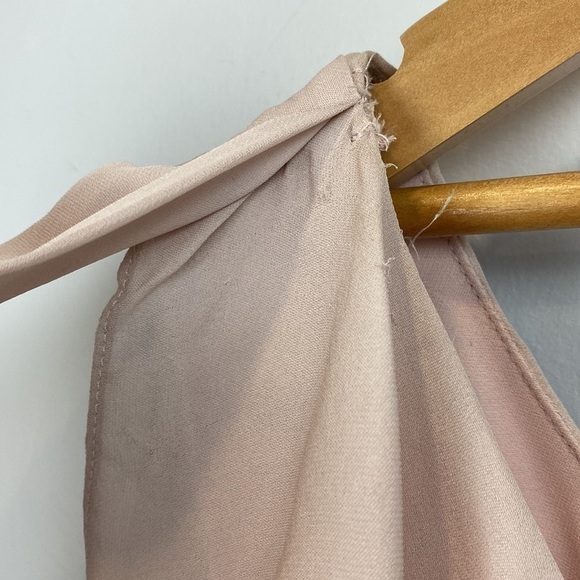 Parker • Eden Combo One Shoulder Silk Ruffle Short Dress - Picture 9 of 11